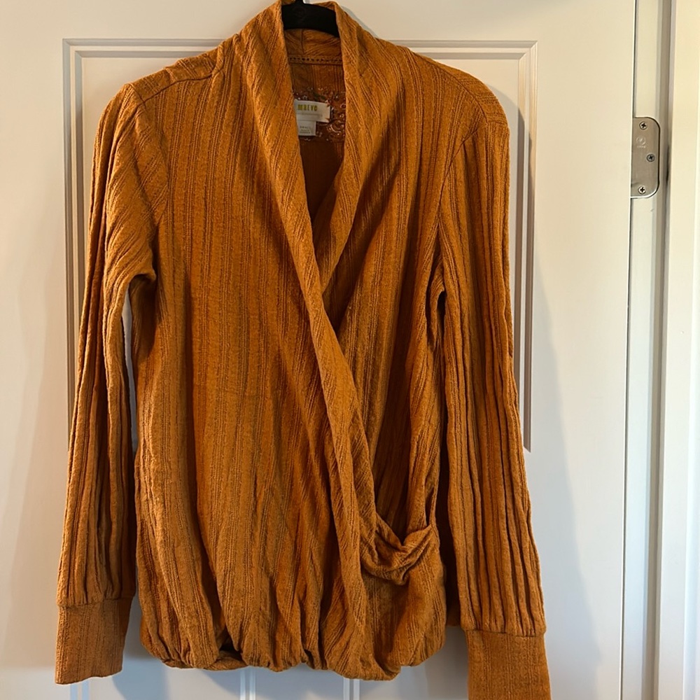 Anthropologie Maeve cross-front sweater. EUC